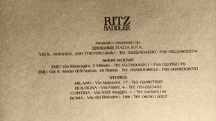 il marchio Ritz Saddler